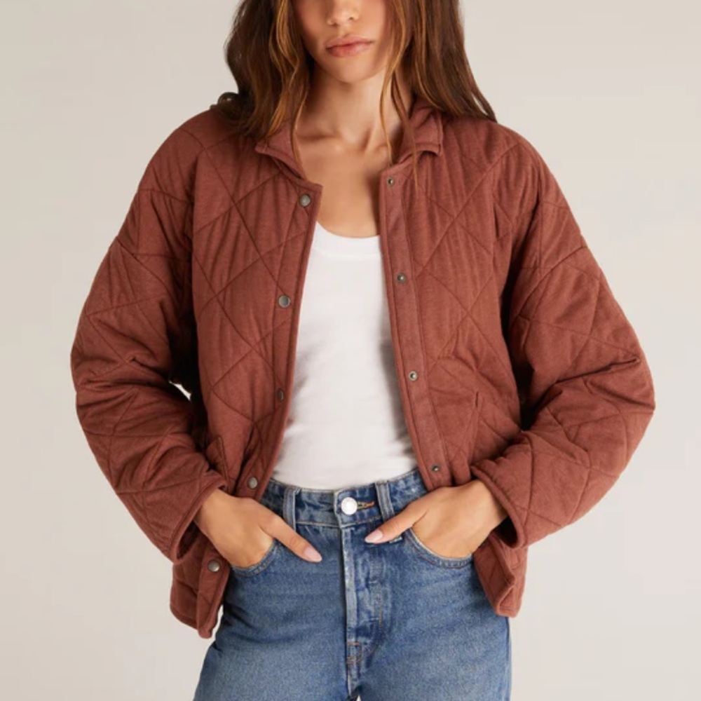 Maya quilted jacket whiskey z supply